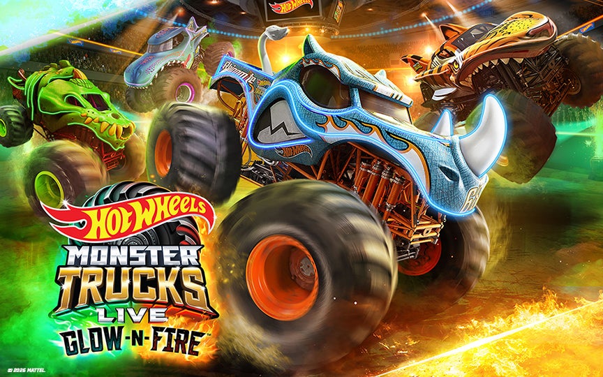 Hot Wheels Monster Trucks Live Glow-N-Fire