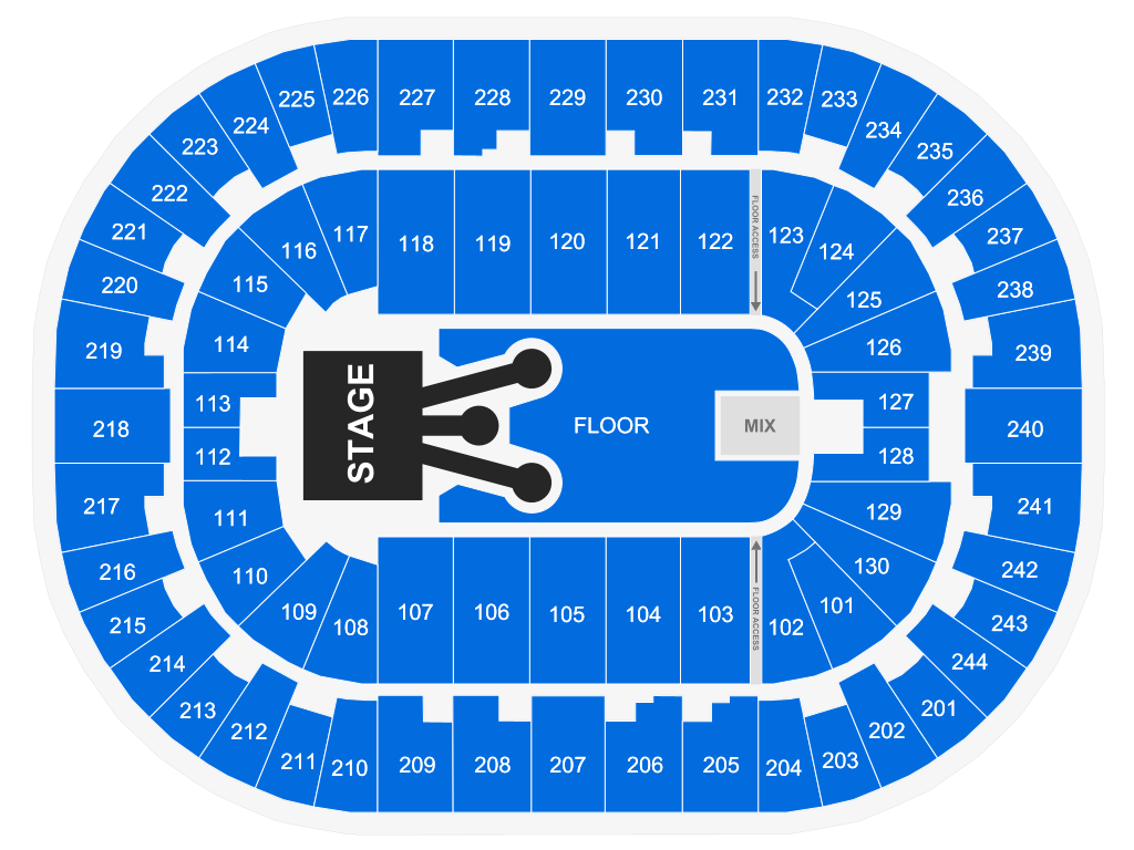 T-Mobile Arena Concert Seating Chart 