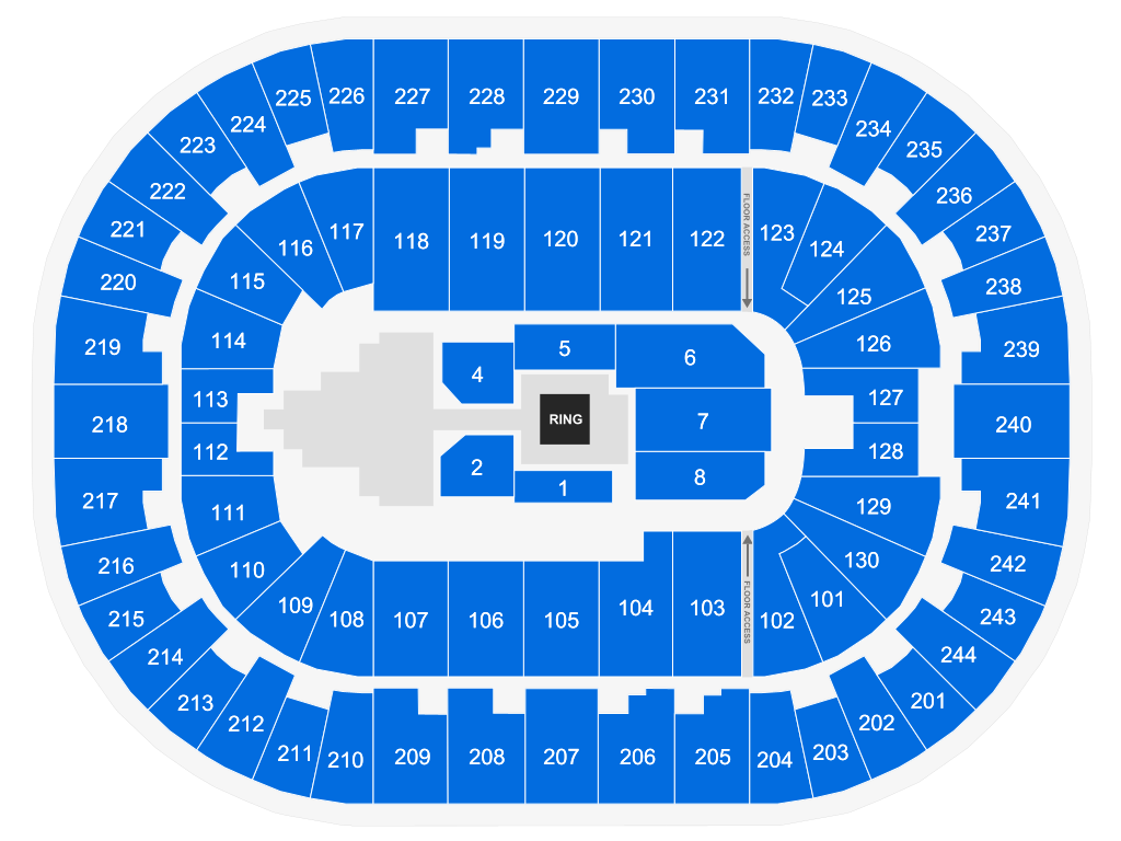 Arena Wwe Seating Chart